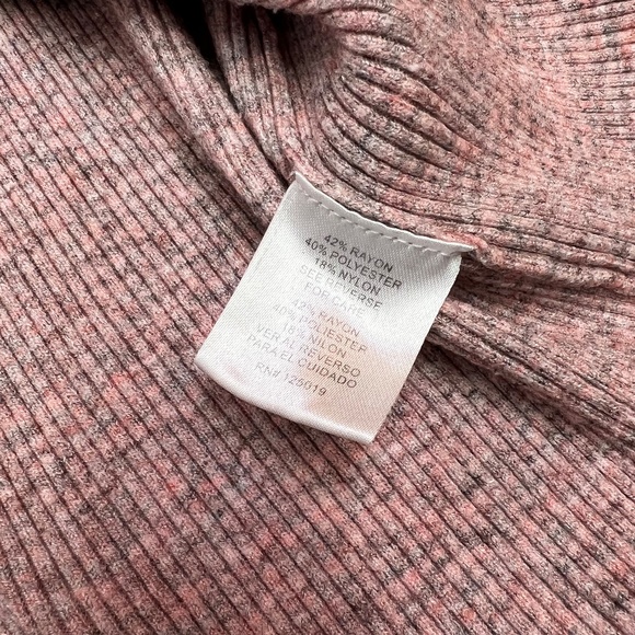 Joseph A Pink Ribbed Knit Pullover Boxy Fit Sweater Size M - Picture 11 of 11